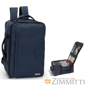 ZAINO TRAVEL MONOCOLORE BLU...